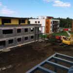 Kopli tee 42/1 ja 42/2 kortermajad, Peetri. Müüri-, betooni- ja montaažitööd.