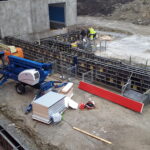 Reti tee 10 laohoone. Hoone vundamendid. Estakaadi vundamendid ja seinad.